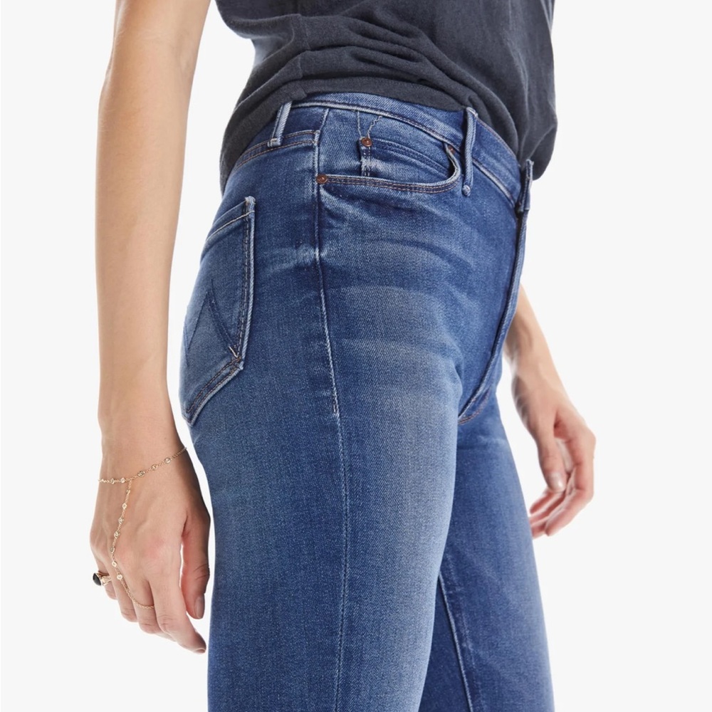 MOTHER Women’s 28 The Mid Rise Dazzler Ankle Jeans  Sweet & Sassy